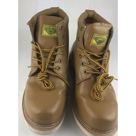 Paratroopers Leather Boots Tan Mens Size 12 - Picture 2 of 11